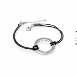 Bracelet cordon et anneau acier à personnaliser