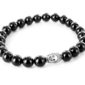 Bracelet perle onyx noir 