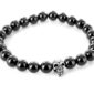 Bracelet perle onyx noir 