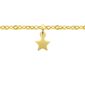 Bracelet de cheville étoile acier doré