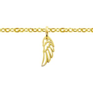 Bracelet aile d'ange acier doré