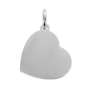 Pendentif coeur acier à personnaliser
