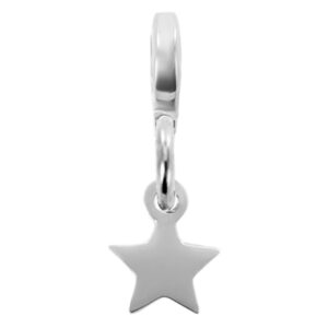 Pendentif petite étoile acier | Pendentif : Version e-charm's
