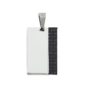 Pendentif acier et fibre de carbone