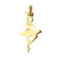 Pendentif "danseuse" en acier inoxydable