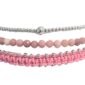 Composition de 3 bracelets "PINK" perles naturelles Rhodonite