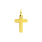 Pendentif croix à personnaliser en acier inoxydable doré - 14mm