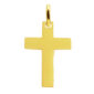 Pendentif croix à personnaliser en acier inoxydable doré - 25mm