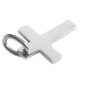 Pendentif croix à personnaliser en acier inoxydable argenté - 25mm