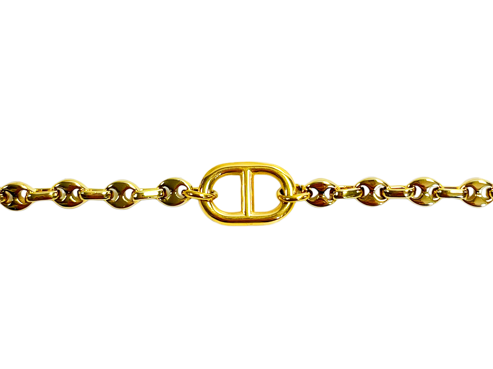 Bracelet maille marine chainage grain de café 5mm doré