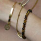 Bracelet jonc gourmette à personnaliser et arbre de vie