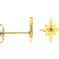 Boucles d'oreilles étoile polaire en acier inoxydable doré