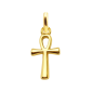 Pendentif croix égyptienne en acier inoxydable doré - 14mm