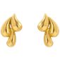 Boucles d'oreilles gouttes d'eau en acier inoxydable doré