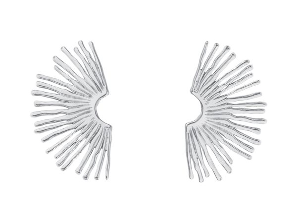 Boucles d'oreilles soleil bohème en acier inoxydable argenté