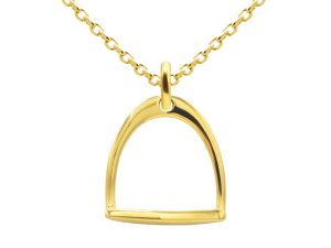 Collier étrier (20mm) en acier inoxydable doré