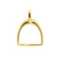 Pendentif étrier en acier inoxydable doré - 14mm