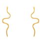 Boucles d'oreilles serpent en acier inoxydable doré