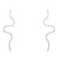 Boucles d'oreilles serpent en acier inoxydable argenté