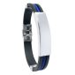 Bracelet homme silicone et acier à personnaliser