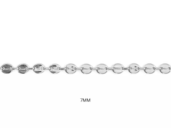 Bracelet maille grain de café en acier inoxydable