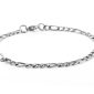 Bracelet maille figaro en acier inoxydable