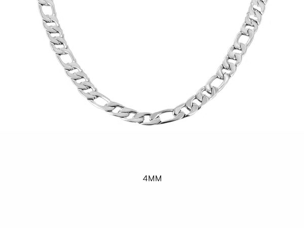 Chaine maille figaro acier