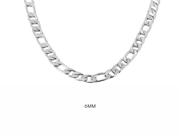 Chaine maille figaro acier