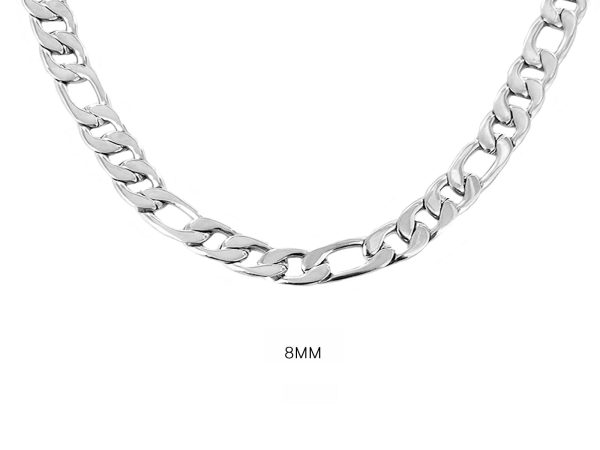 Chaine maille figaro acier