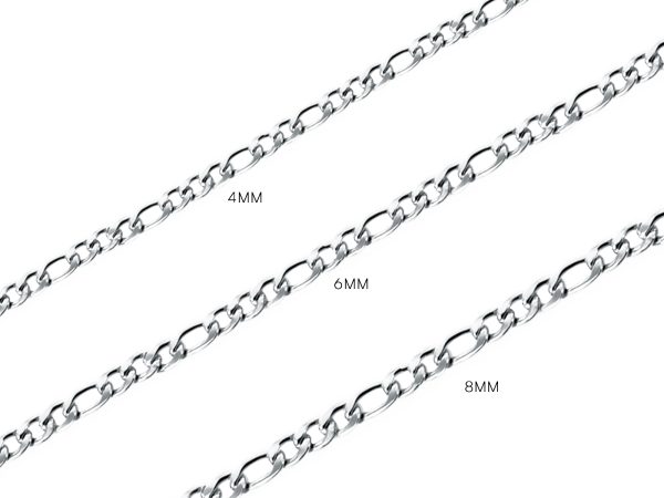 Chaine maille figaro acier