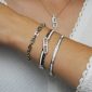 Bracelet maille marine en acier inoxydable argenté | Largeur : 6mm