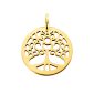 Pendentif arbre de vie acier doré