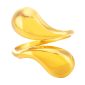 Bague ajustable gouttes en acier inoxydable doré