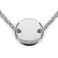 Collier médaille acier à personnaliser