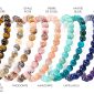 Bracelet femme en pierres naturelles - 6mm