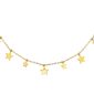 Collier breloques en acier inoxydable doré étoile, soleil, lune, éclair.