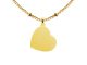 Collier maille boule alternée coeur à personnaliser