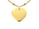 Collier maille boule alternée coeur à personnaliser