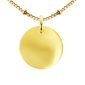 Collier maille boule alternée médaille à personnaliser