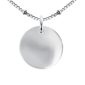 Collier maille boule alternée médaille à personnaliser