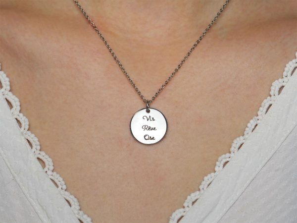 Collier médaille à personnaliser