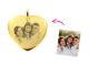 Pendentif coeur acier à personnaliser avec photo