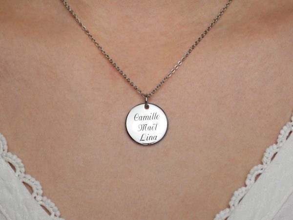 Collier médaille à personnaliser