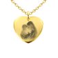 Collier coeur 20mm à personnaliser avec photo