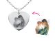 Collier coeur 20mm à personnaliser avec photo
