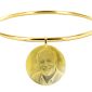 Bracelet jonc médaille 30mm acier à personnaliser avec photo