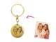 Porte-clés médaille 30mm acier à personnaliser avec photo