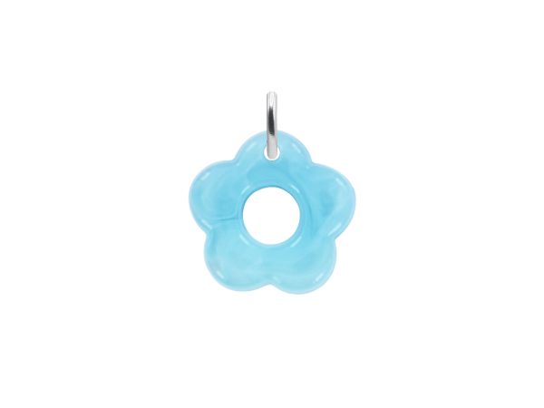 Pendentif fleur acrylique coloré