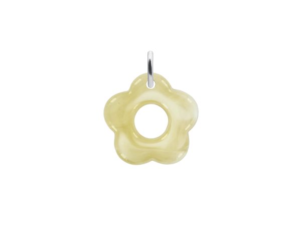 Pendentif fleur acrylique coloré