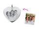Pendentif coeur acier à personnaliser avec photo